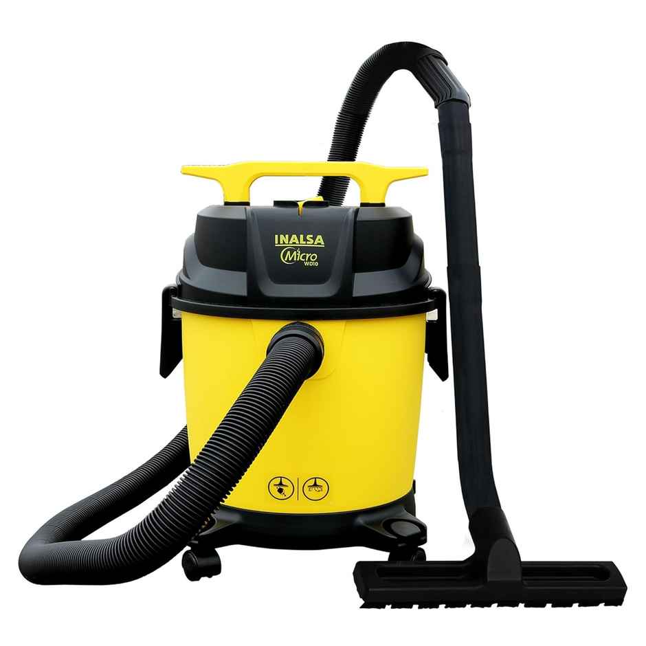 INALSA Wet and Dry Vacuum WD 10 ltr Capacity,1200 W, 17 kPa Suction , Blower Function, , HEPA Filter