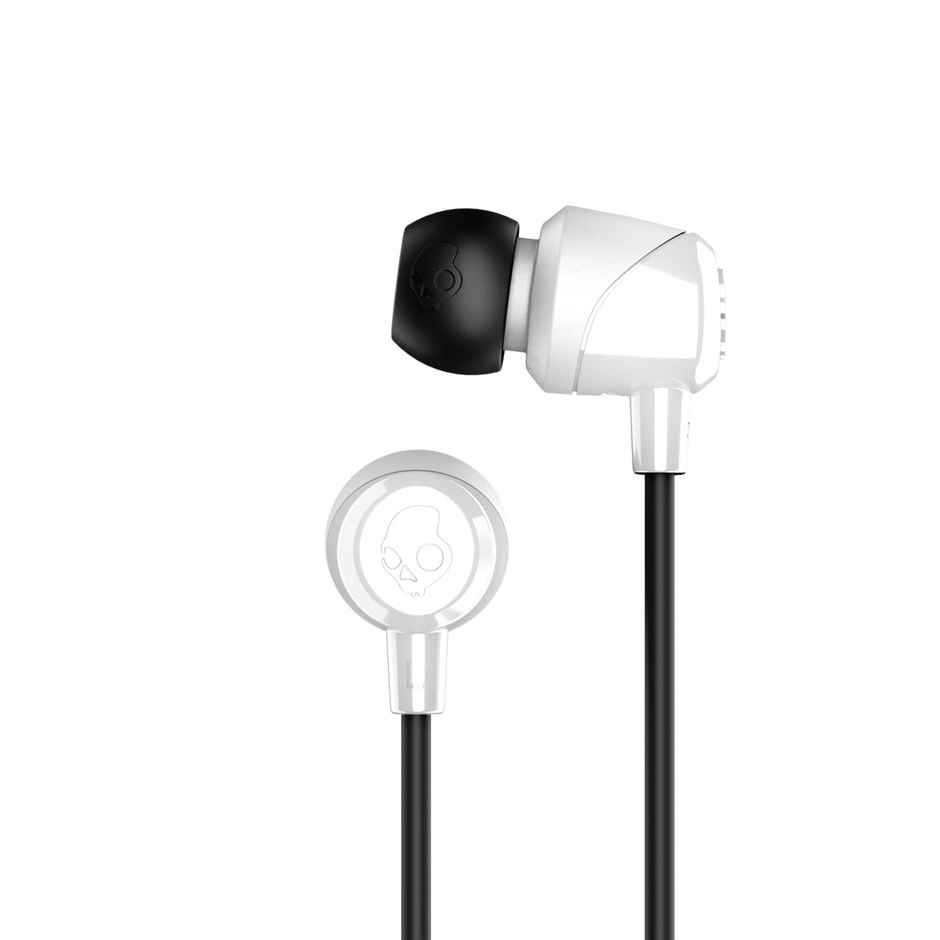 Skullcandy Jib In-Ear Wired Earbuds,Noise Isolating,Microphone-White( 3.5mm Jack)