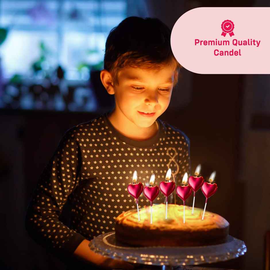 Red Heart Candle | Anniversary | Birthday | Propose Decoration | Party Propz