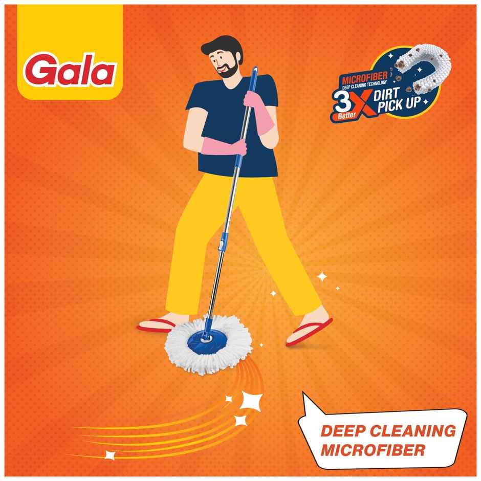 Gala Aqua Spin Floor Cleaning Mop Set with 1 extra refill