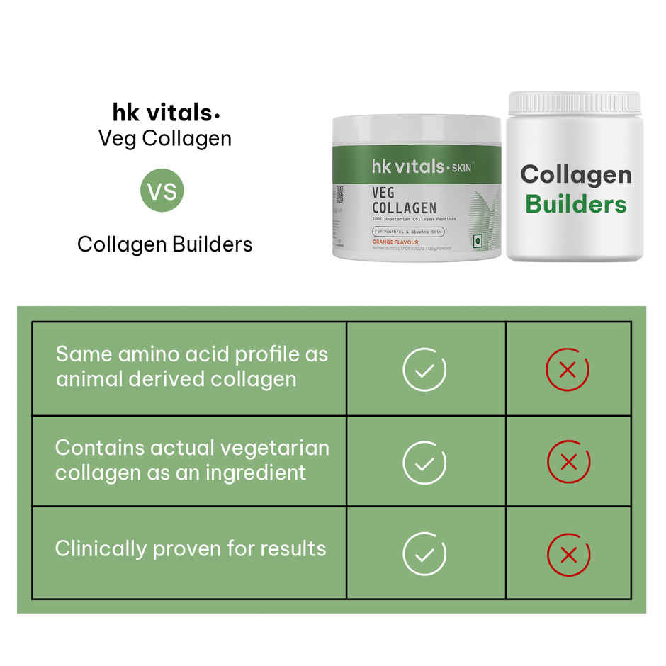 hk vitals Veg Collagen Supplement Orange 120g