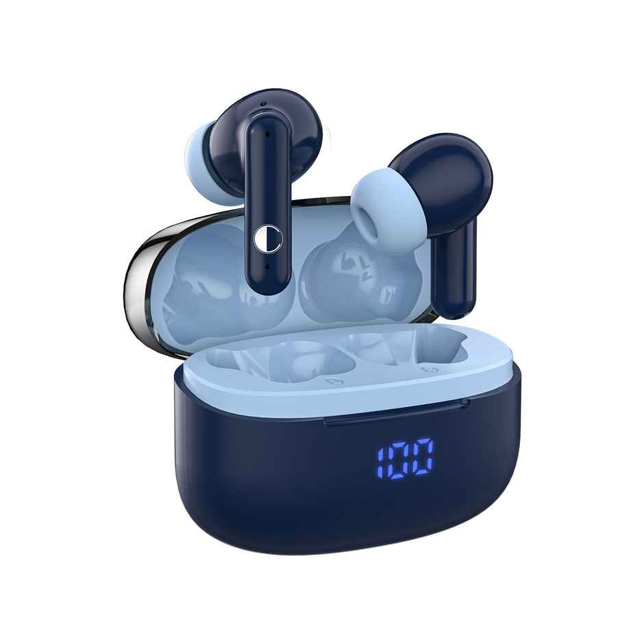 Cellecor Bropods Cb44 Ace TWS 60 Hrs Playtime ENC Low Latency Fast Charging Type-C - Blue