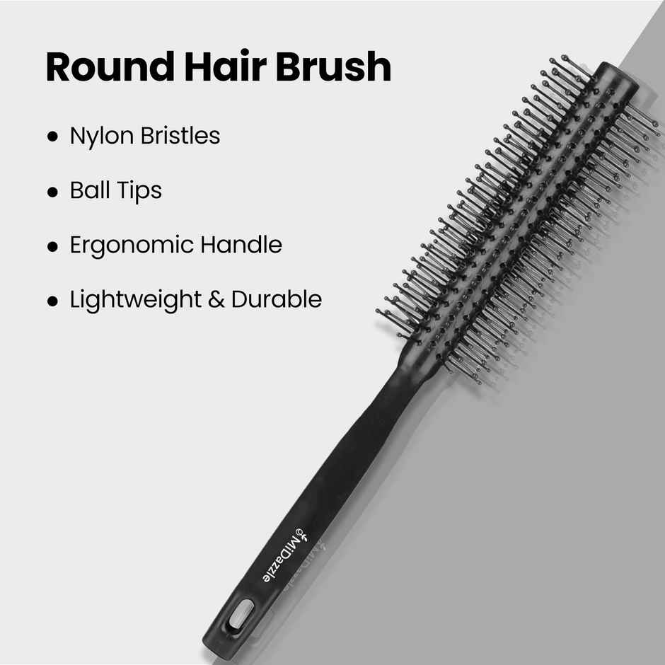 Midazzle Premium Round Best Hair Brush for All Hair Types |MIHB0043 | Assorted