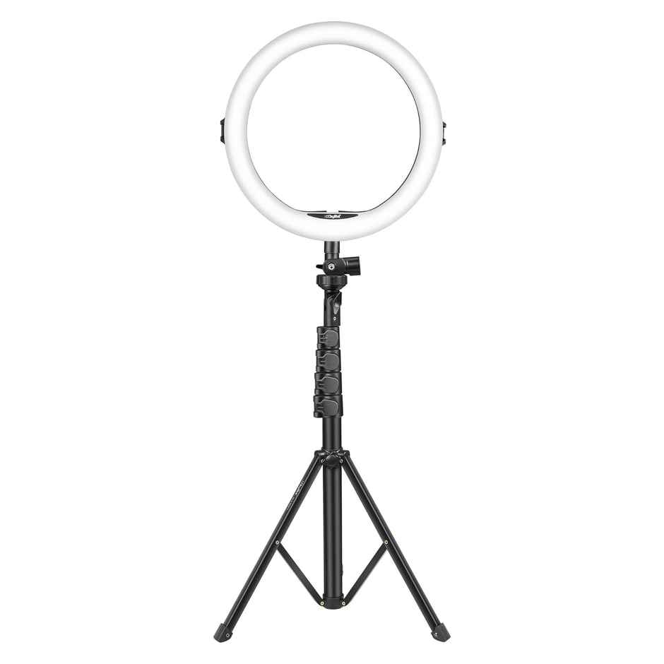 Digitek (Drl 12C) 12 Inch Led Ring Light With Stand 5Ft & Smartphone Holder - Usb Powered