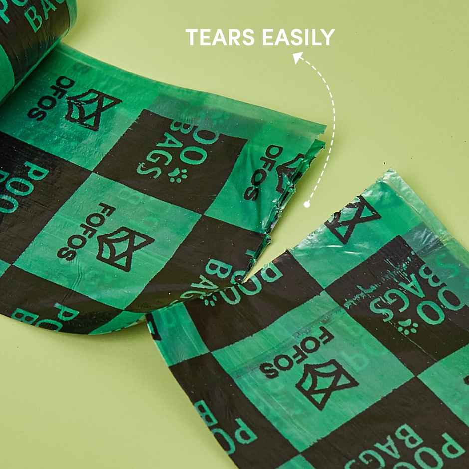 FOFOS Poop Bag Dispenser Set (34 Bags and 1 Dispenser) Biodegradable Bags | Leak Proof Waste Bags