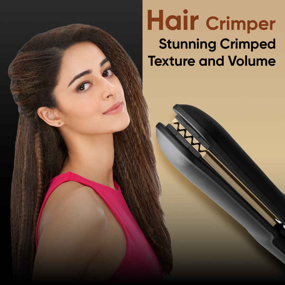VEGA Classic Hair Crimper With Quick Heat Up & Ceramic Coated Plates, Black, (Vhcr-01)