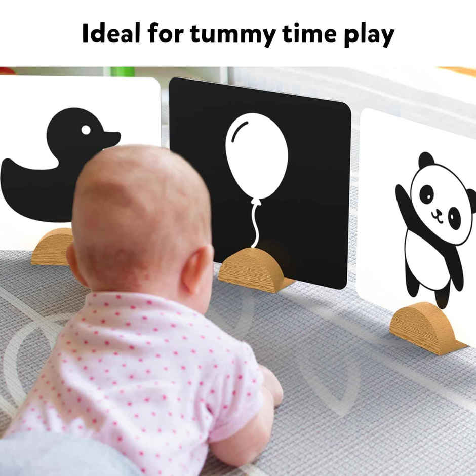 Skillmatics Large Flash Cards For Babies & Infants - High Contrast