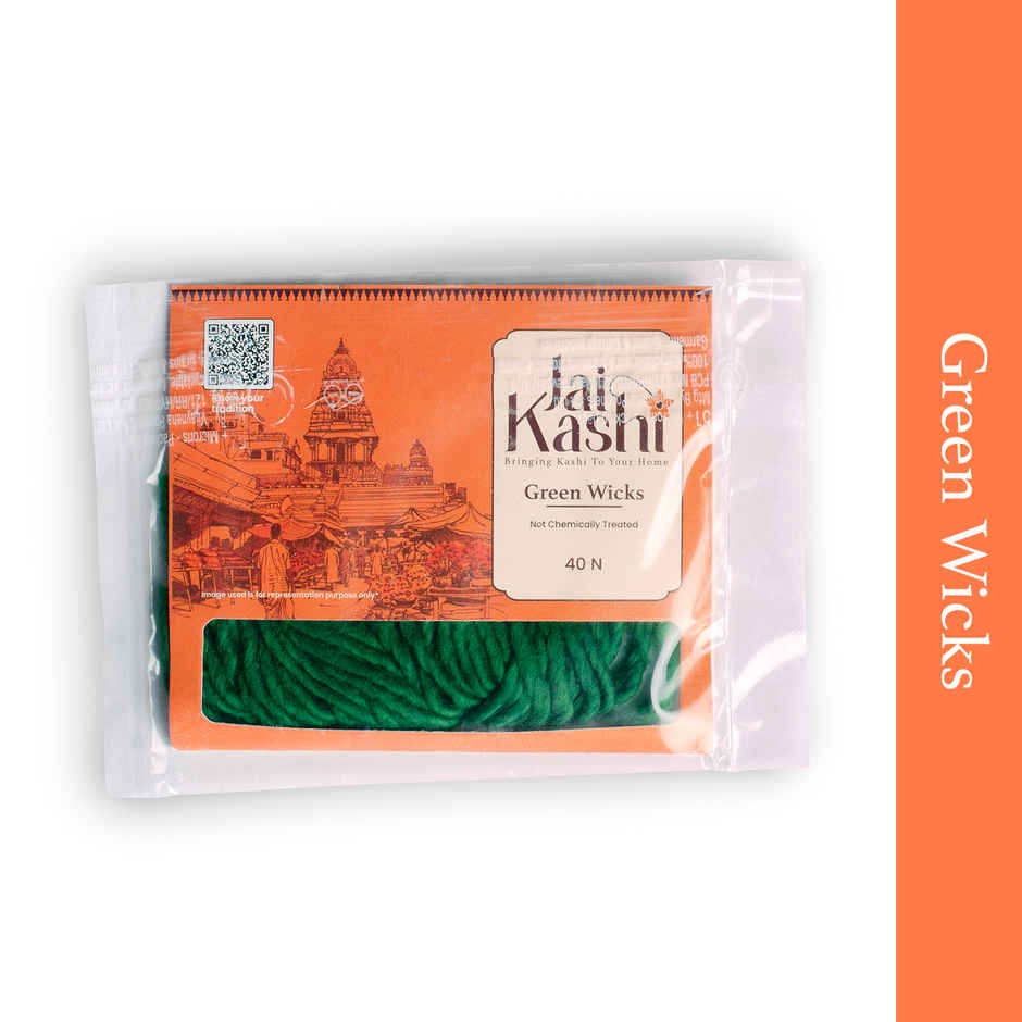 Jai Kashi Green Jumbo Cotton Wicks
