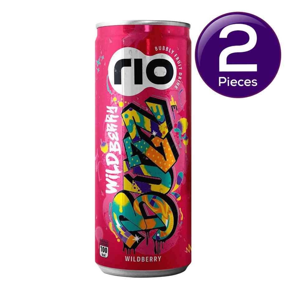RIO WildBerry Bubbly Fruit Drink Can | Sweet & Fizzy Combo