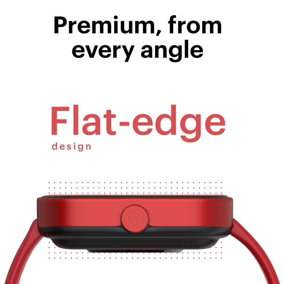 Noise ColorFit Caliber Smartwatch | Classic Red