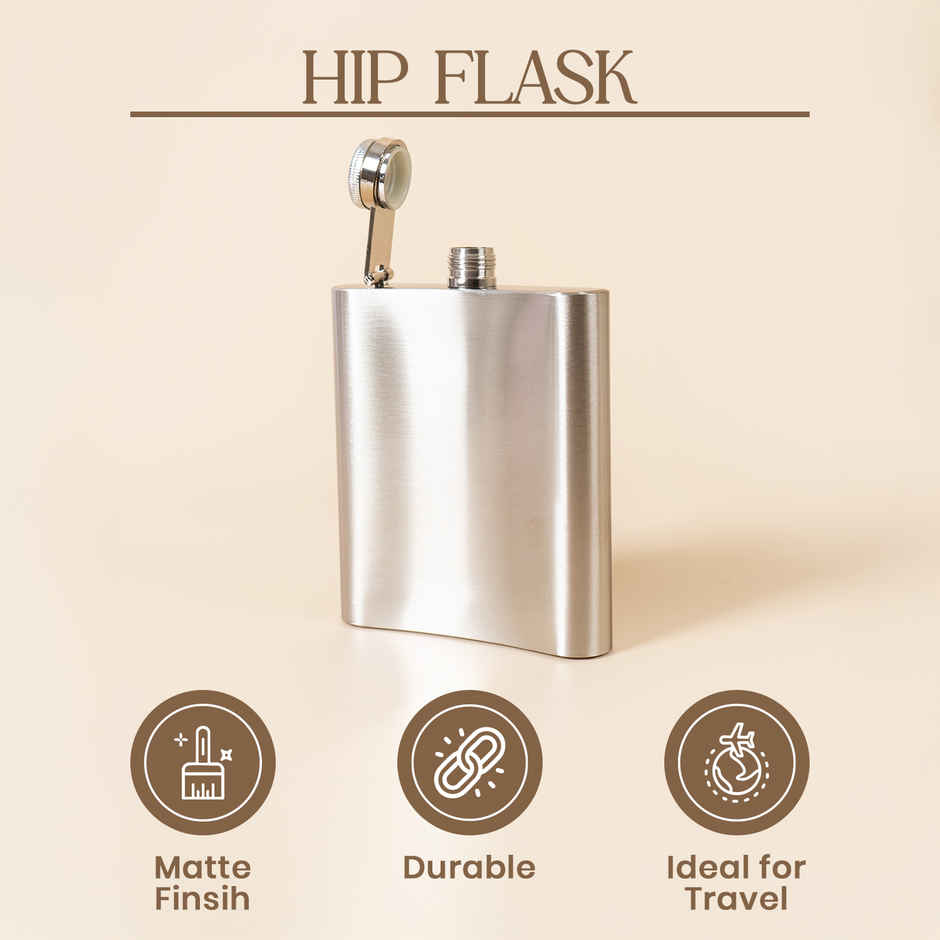 Stainless Steel Hip Flask Portable Beverage Holder