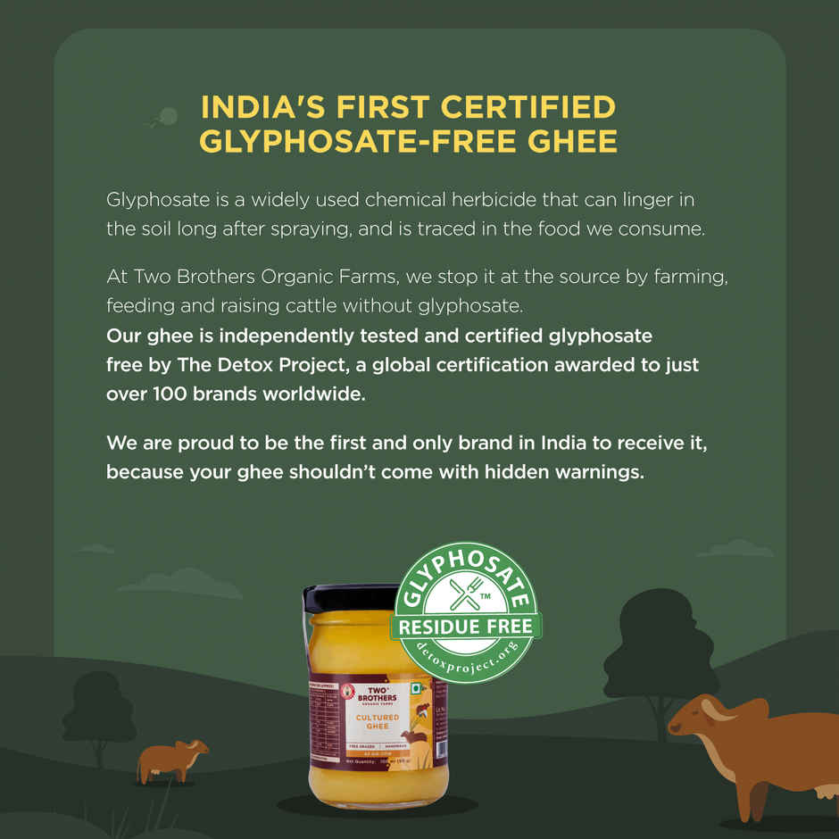 Two Brothers Organic Farms A2 Desi Gir Cow Cultured Ghee