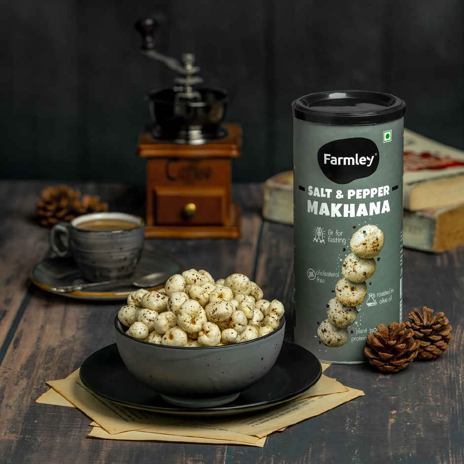 Farmley Black Pepper Roasted Makhana- Fit For Fasting