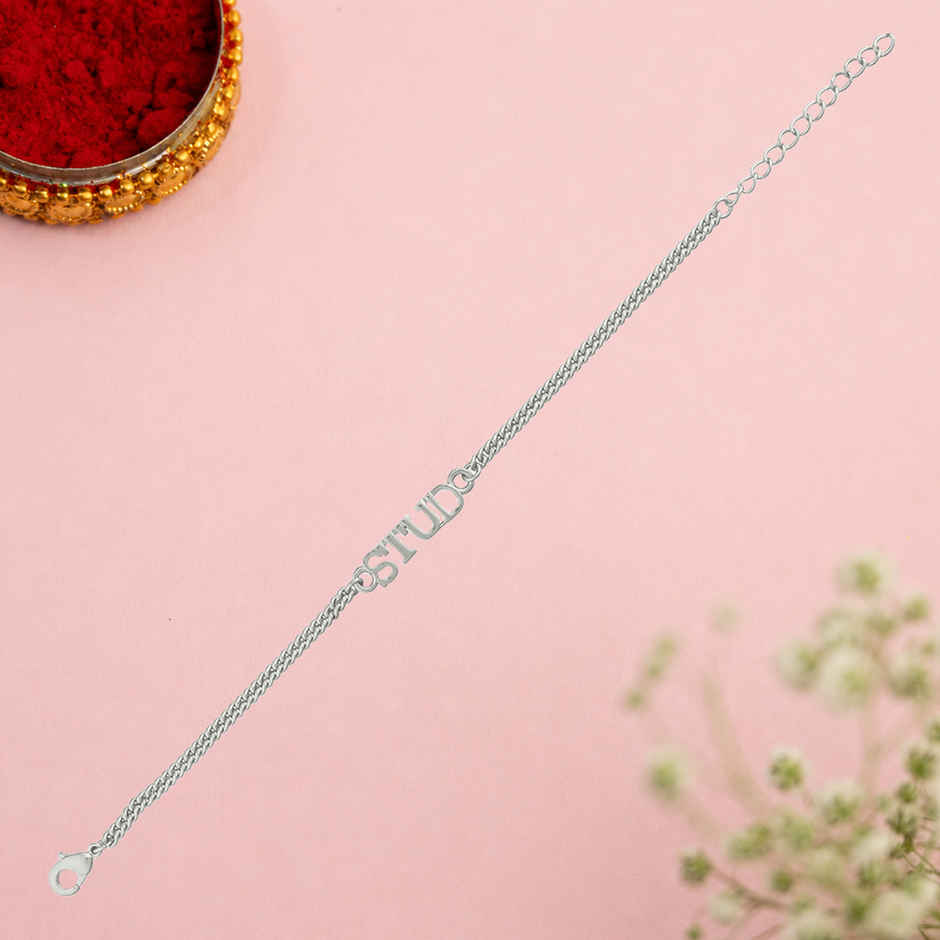 Stylish BraceletStyle STUD rakhi | Voylla