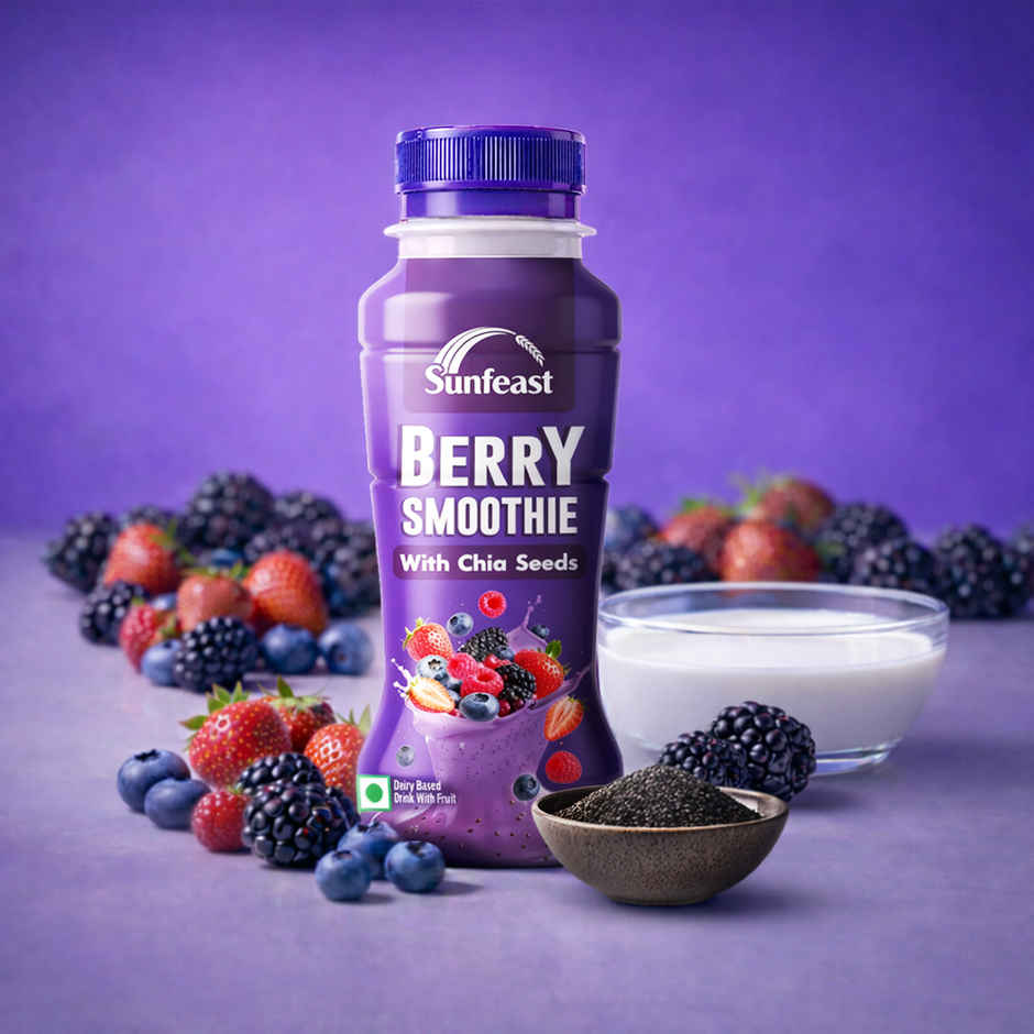 Sunfeast Berry Smoothie with Chia Seeds