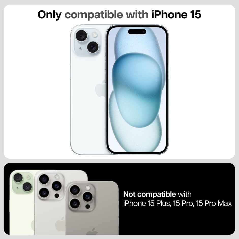 Iphone 15 Easy Do Tempered Glass Screen Protector Guard | Gt Series | Matte- 1 Pack