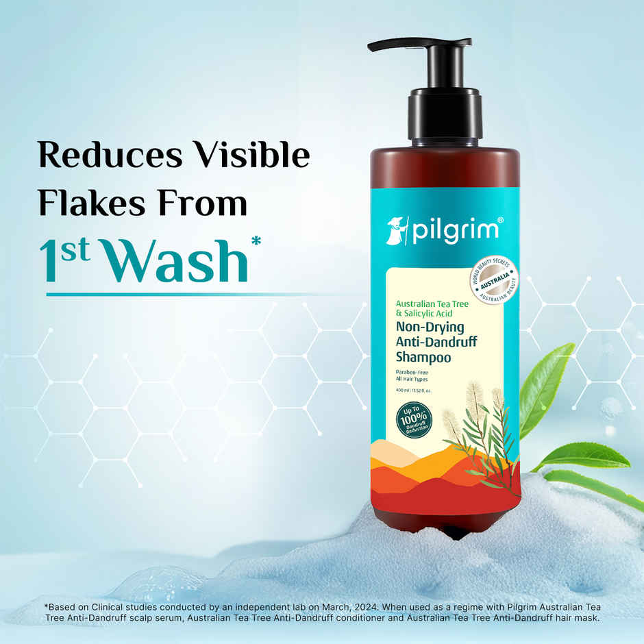 Pilgrim Australian Tea Tree & Salicylic Acid Anti-Dandruff Shampoo for Itchy Scalp