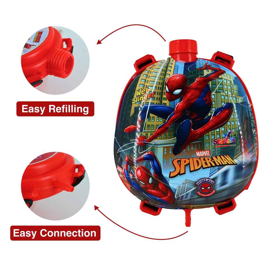Spiderman Smart Holi Water Tank Pichkari | Red | Star