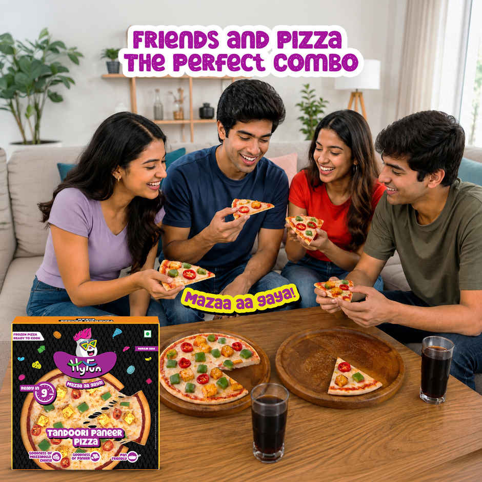 HyFun Tandoori Paneer Pizza, Cheesy Snack | Frozen