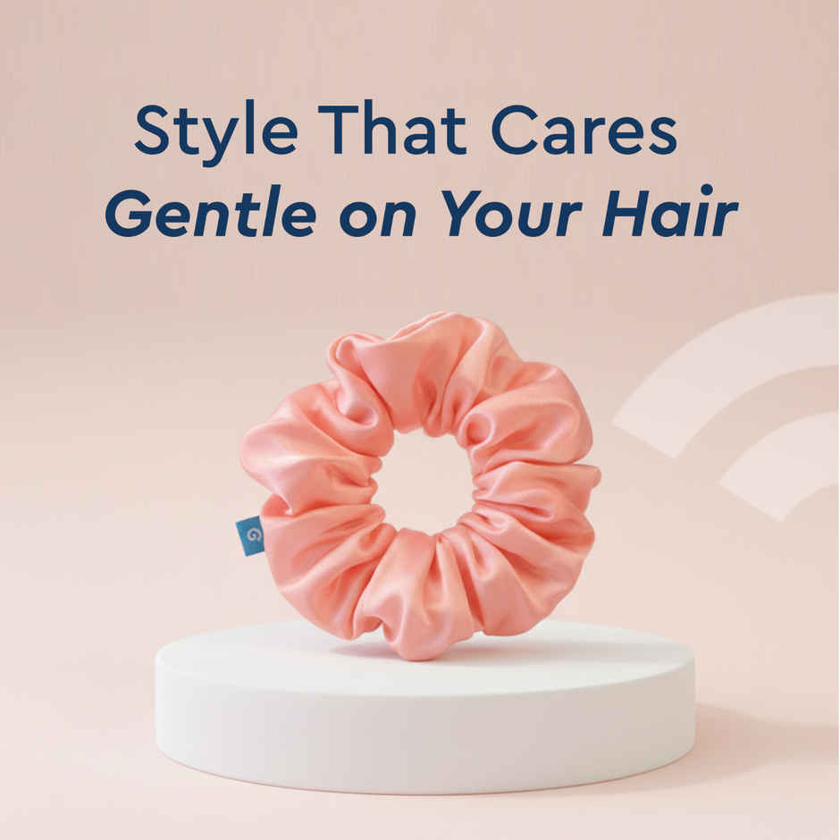 Gubb Satin Scrunchie Rose Gold