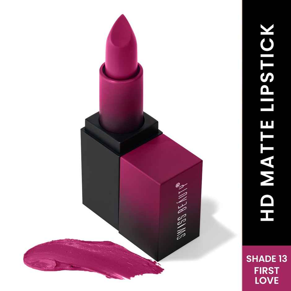 Swiss Beauty Hd Matte Lipstick - 13 First Love