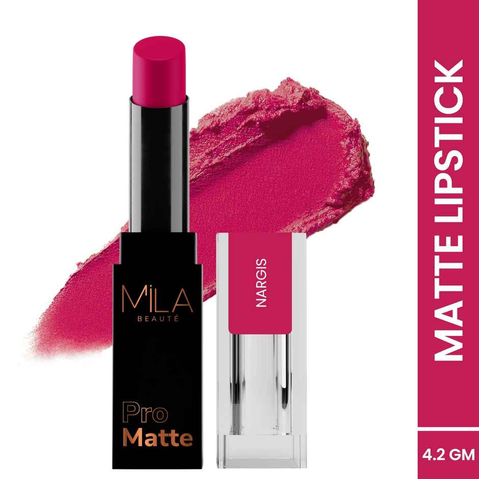 Mila Beaute Pro Matte Creamy Lipstick Luxurious Texture | 22 Nargis