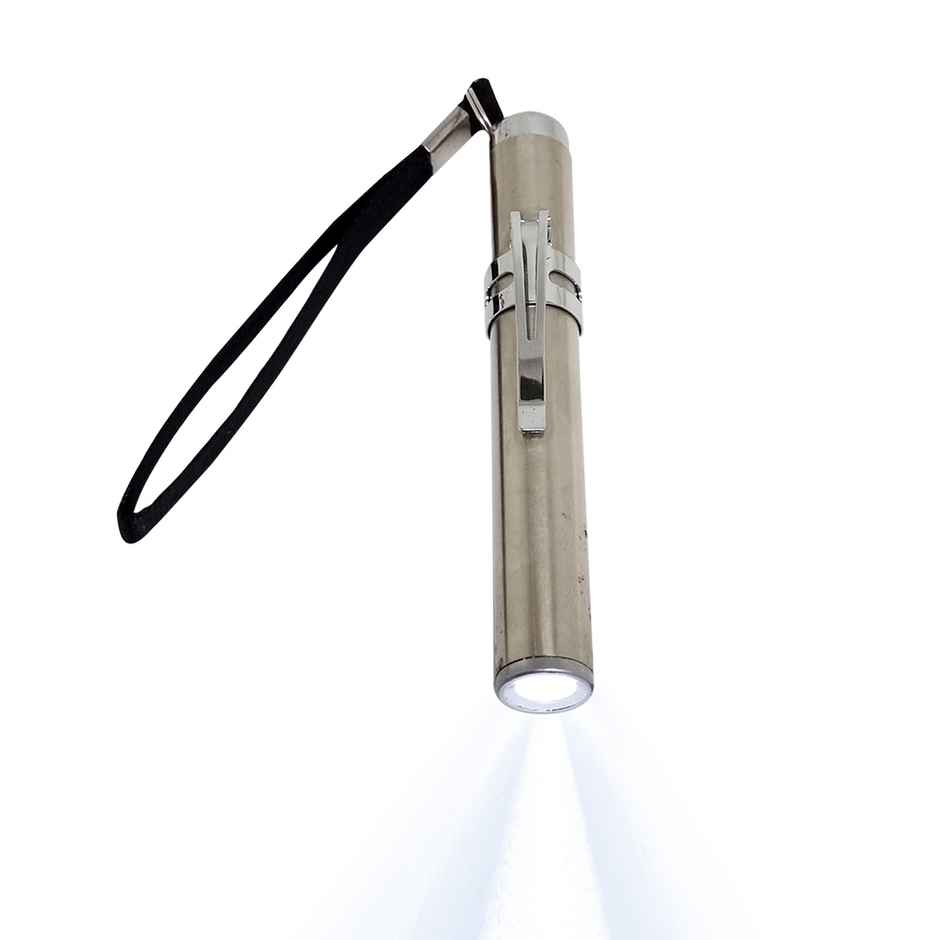 Sahyog Wellness Metal Mini Medical Pocket Pen Torch Having White Light - Silver