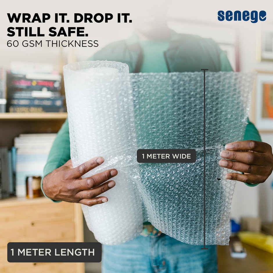 Senego Bubble Wrap Roll | 1 x 1m | 50 GSM