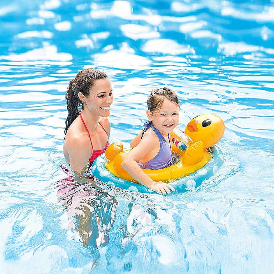 Intex Inflatable See Me Sit Pool Ride | Multi-Color Fun (Model May Vary)