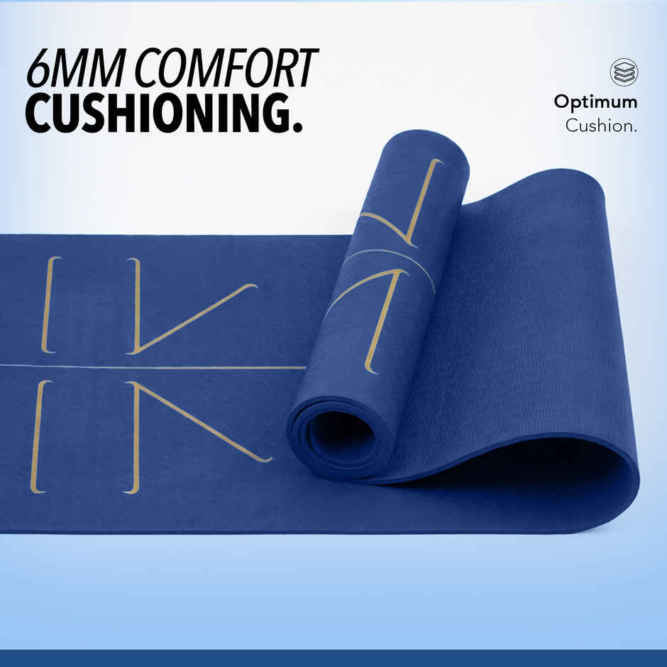 Boldfit TPE Yoga Mat Eco Friendly Non Slip | Carry Bag | Pro Green | 6 mm