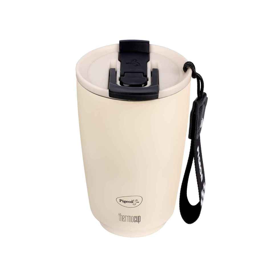 Pigeon Vaccum Thermo Stainless Steel White Cup - 400 ml