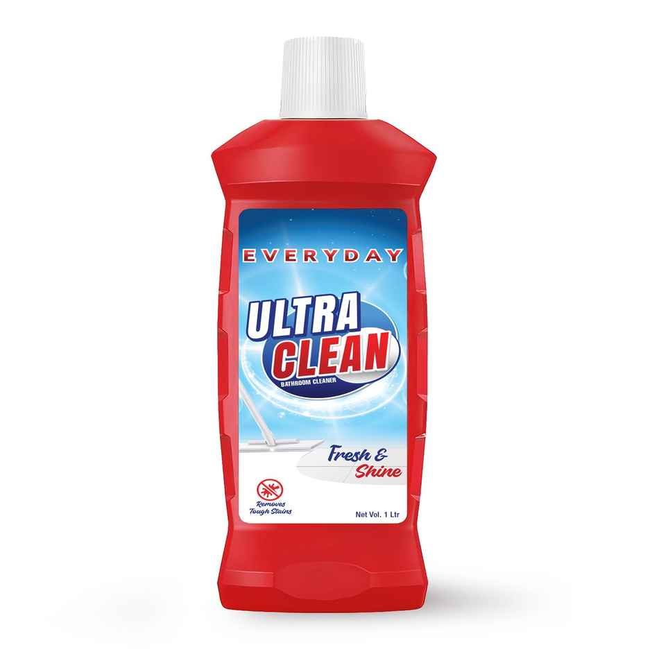 Ezee Everyday Ultra Clean Toilet Cleaner - Instant Freshness (1L) & Ezee Everyday Ultra Clean Bathroom Floor Cleaner - Removes Bathroom Stains (1L) Combo