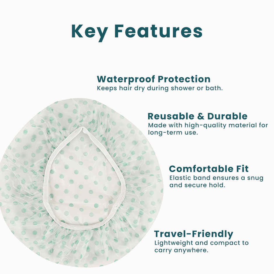 Midazzle Reusable Shower Caps 1S | Bathing, Swimming | MIHA6313