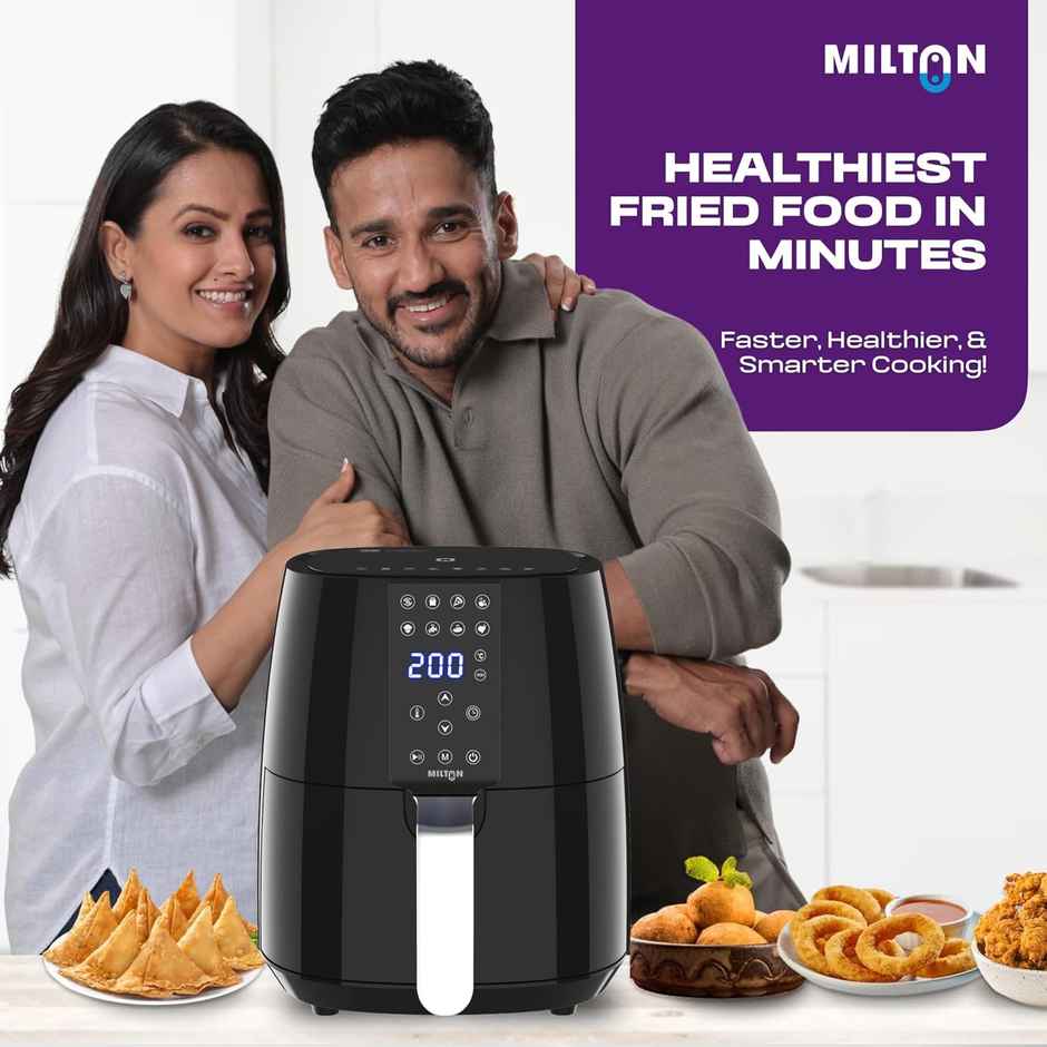 Milton Rapid Digital Air Fryer 4.2L | 1450W | 360 degree High Speed Air Circulation