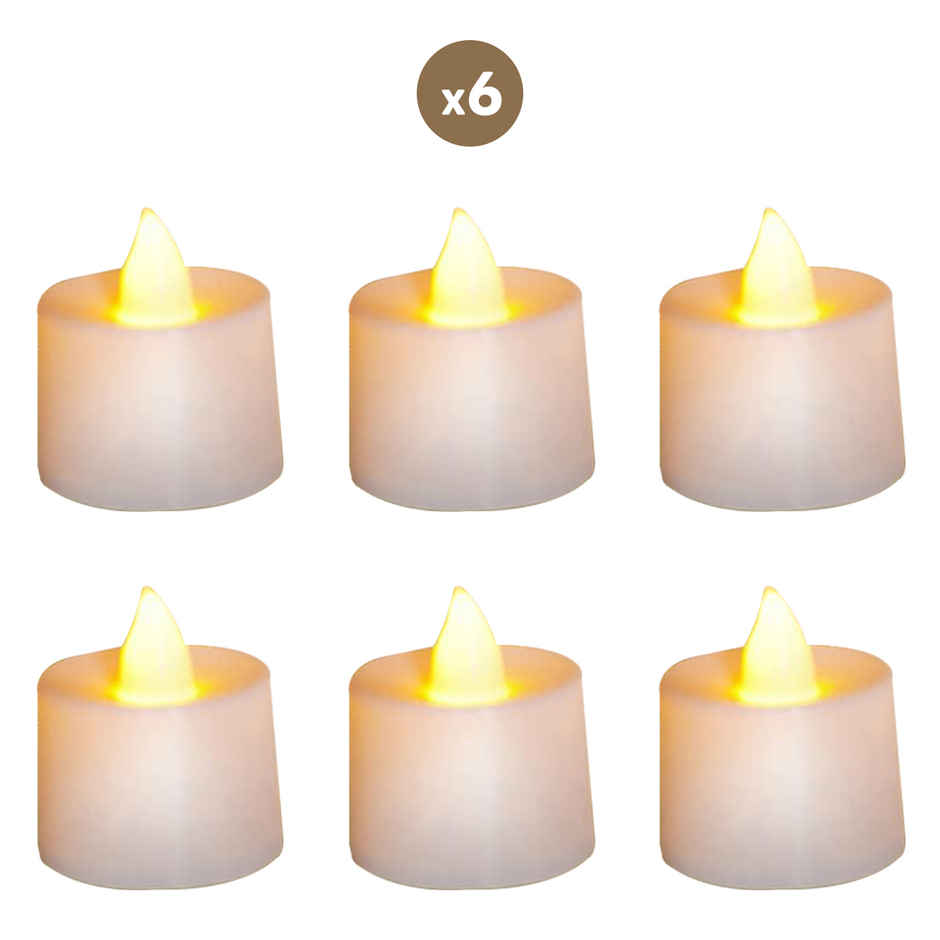 Floating Candles | Battery Operated Tea Light Candle | Pack Of 6 | Party Propz