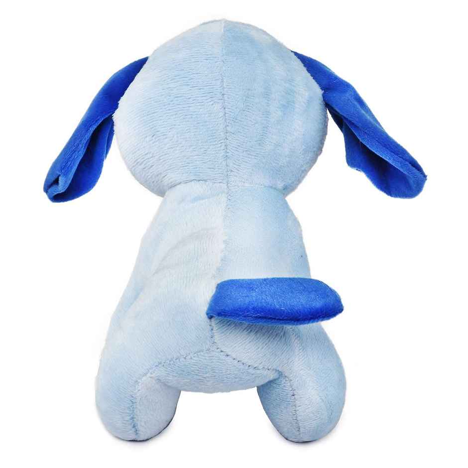 Webby Soft Animal Plush Standing Dog Toy 20cm, Blue