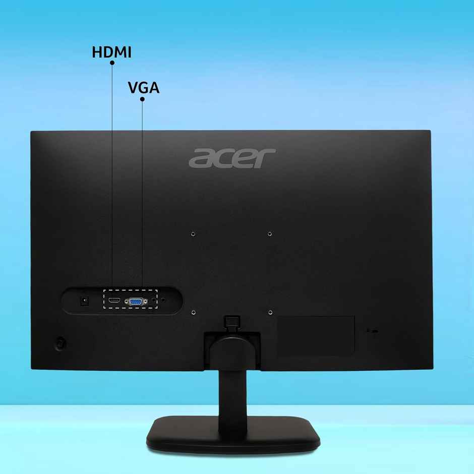 Acer EK240Y G0 23.8 Inch IPS Full HD 1920x1080 Backlit LED LCD Monitor I 1 MS VRB, 120Hz Refresh I 250 Nits I Zero Frame I HDMI & VGA Ports with HDMI Cable I Adaptive Sync I Eye Care Features - Black