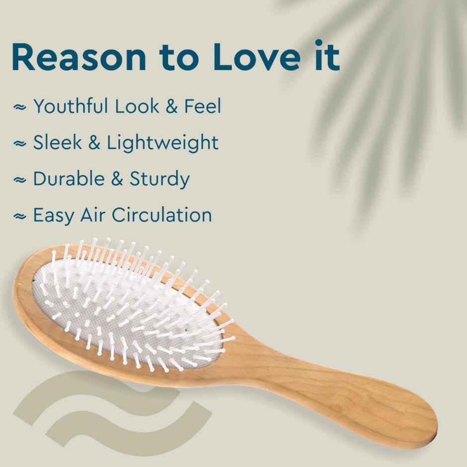 Gubb Oval Hair Brush | Wooden Hues
