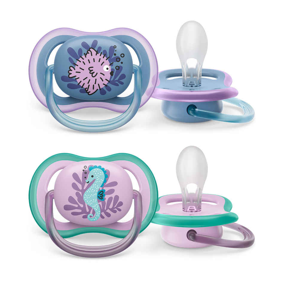 Philips Baby Care Avent SCF085/61 SOOTHER AIR 6-18M GIRL X2