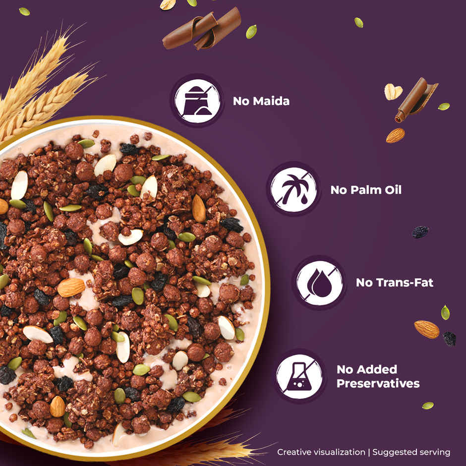 Kellogg's Chocolate Muesli | 12 In 1 Power Breakfast | No Maida | No Palm Oil | India's Tastiest Muesli