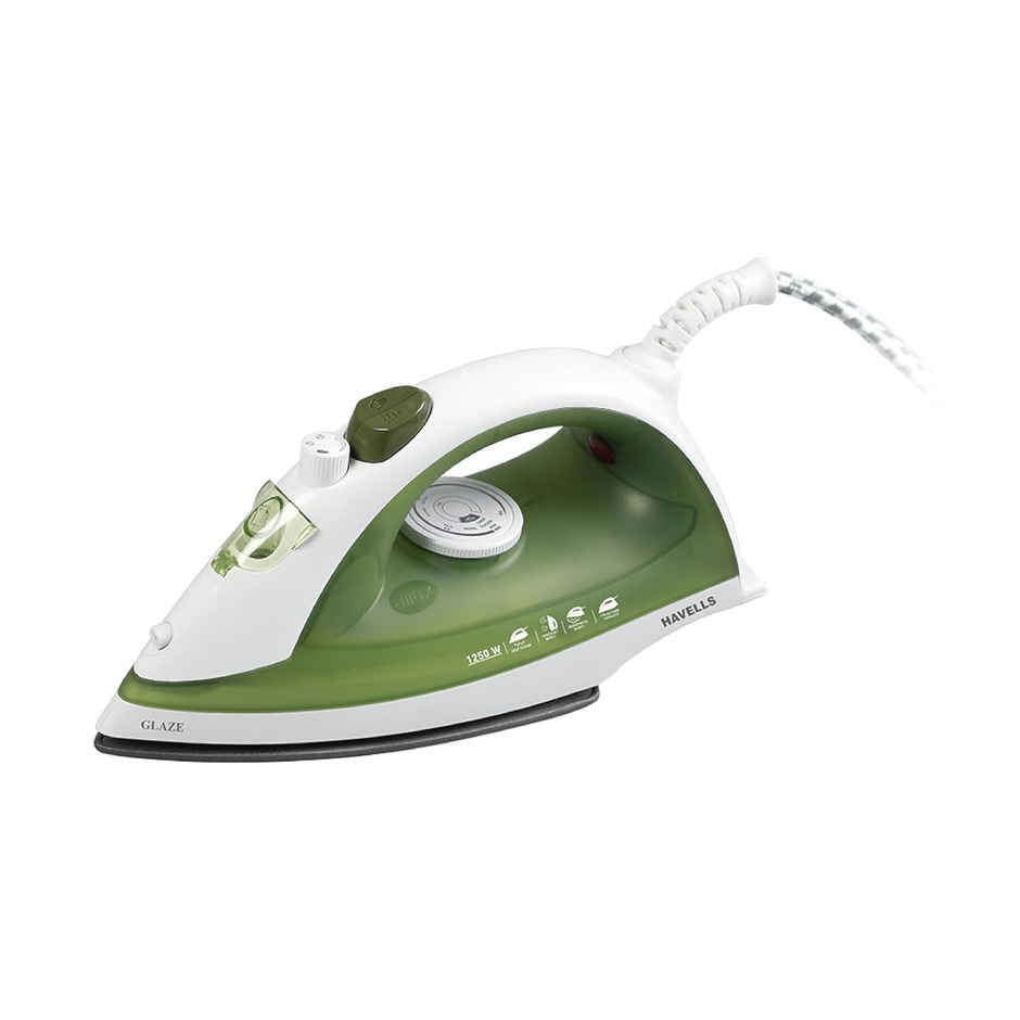 Havells Glaze 1250 Watts Steam Iron with Self Cleaning Function|Vertical & Horizontal Ironing