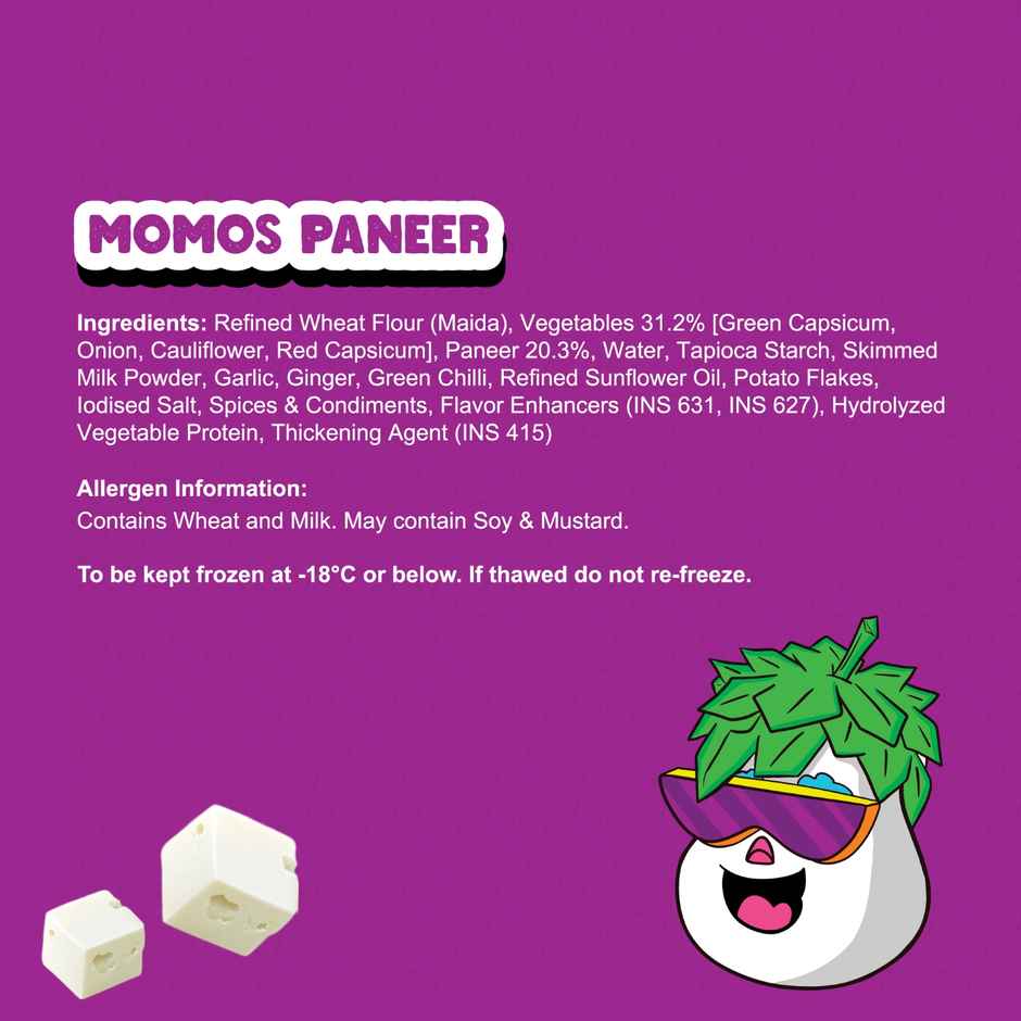 HyFun Paneer Momos, Ready to cook | Frozen