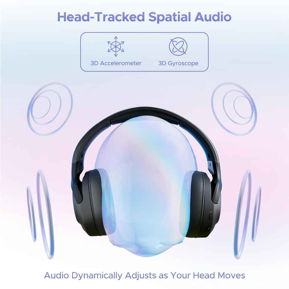 boAt Nirvana Eutopia BT Headphones w/ 20H Playtime, Head Tracking & Spatial Audio (Primia Black)