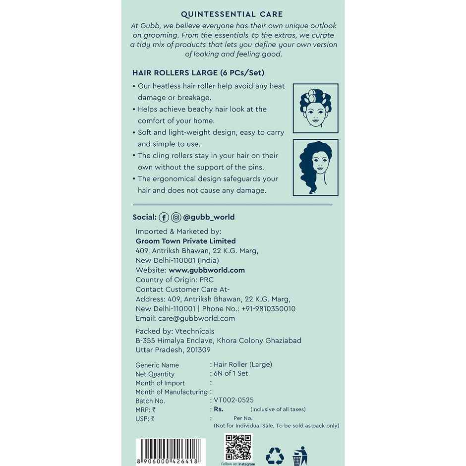 GUBB Hair Rollers - Large