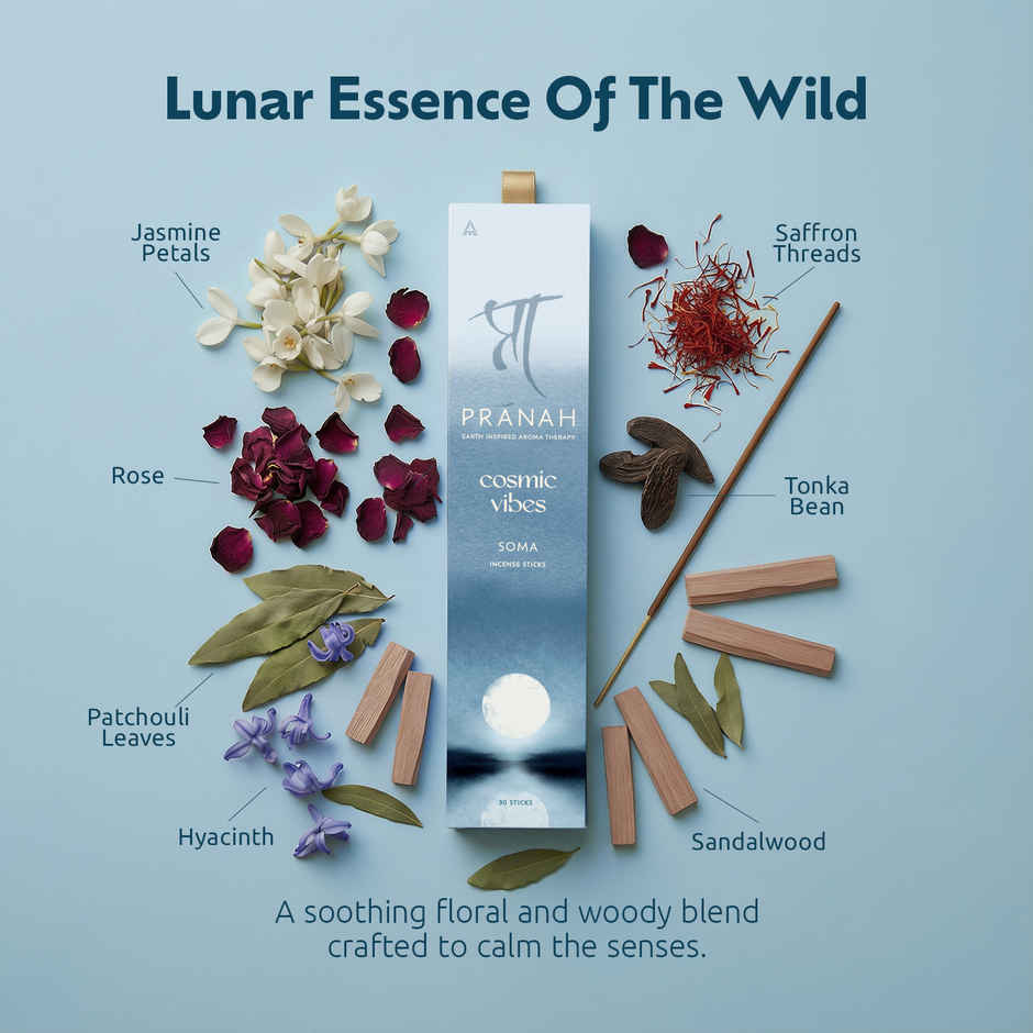 Pranah Cosmic Vibes | Soma | Incense Sticks | 30 Sticks
