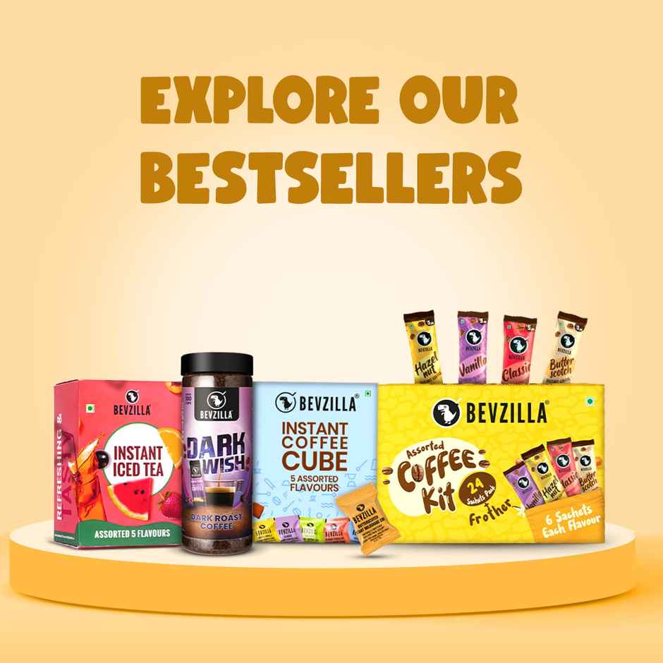 Bevzilla Hazelnut Instant Coffee Powder | Jar