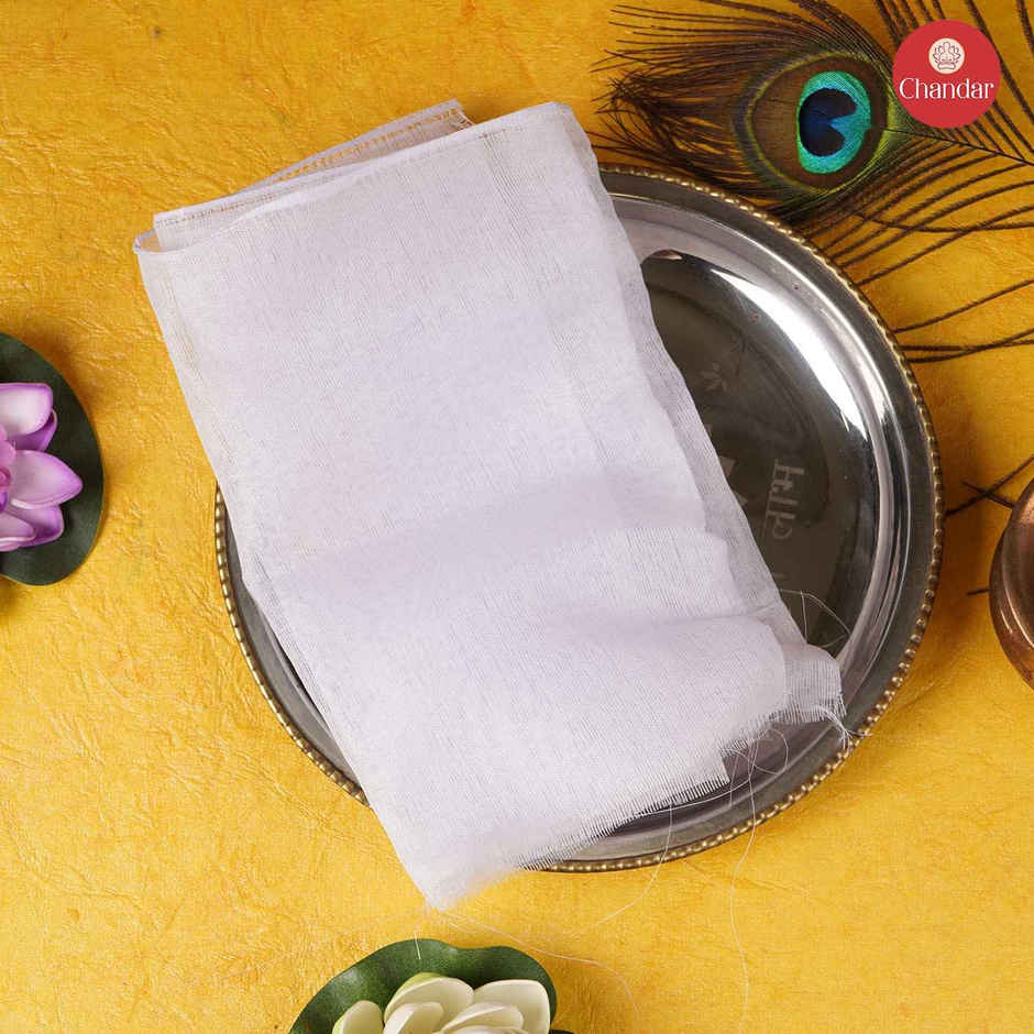 White Puja Cloth | 1.25 m | Chandar