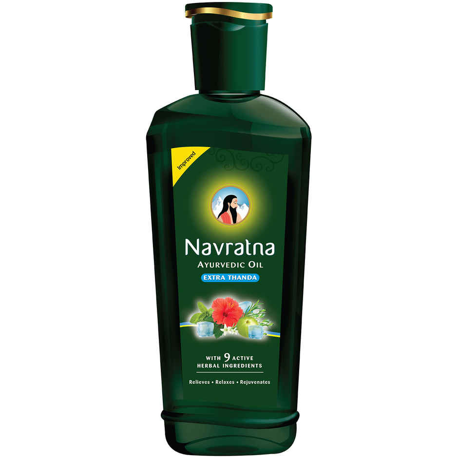 Navratna Extra Thanda Cool Oil | Unique Combination of 9 Ayurvedic Herbs