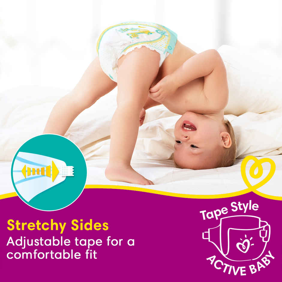 Pampers Active Baby Diapers | Taped Style | XL | 38 pcs