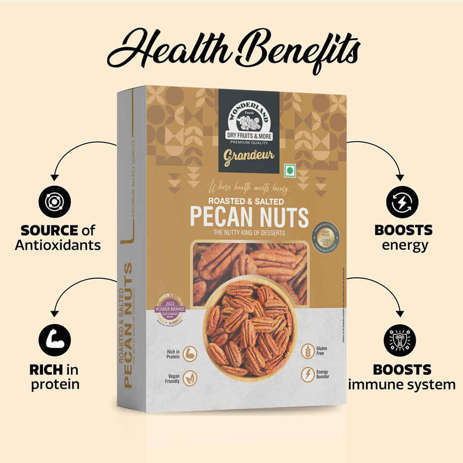 Wonderland Foods Roasted & Salted Pecan Nuts